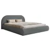 Design Bouclé Polsterbett AVELINE modernes Polsterbett