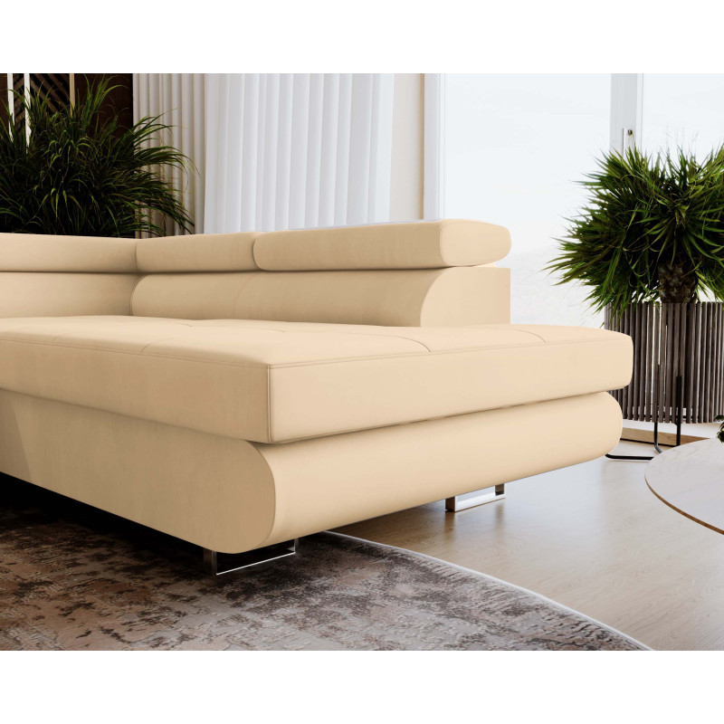 U Sofa mit Schlaffunktion VENUS U - Ecksofa mit Bettkasten | Modernes Eckcouch U-Form