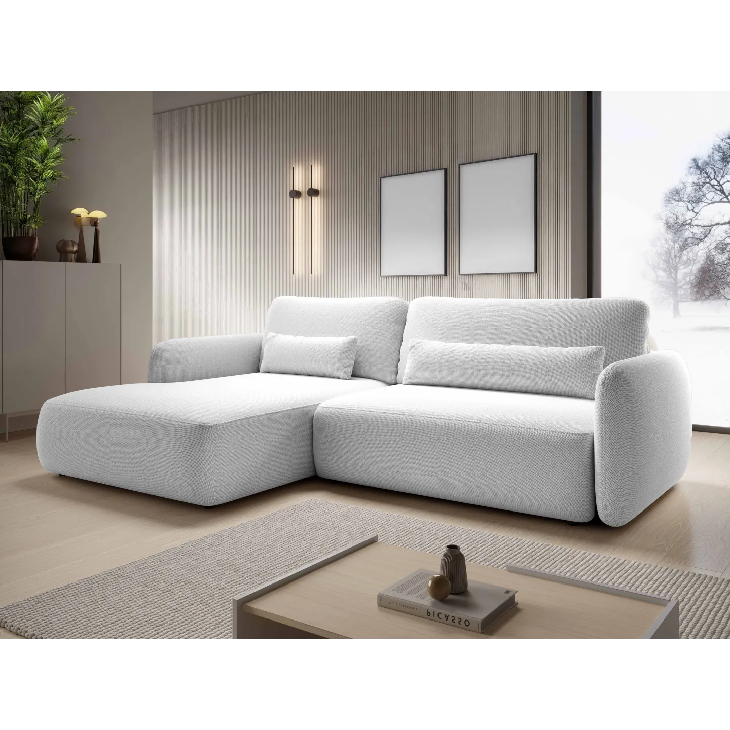 Ecksofa GAIA mit Schlaffunktion und Bettkasten