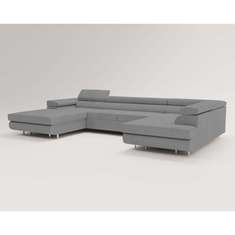 U Sofa mit Schlaffunktion VENUS U - Ecksofa mit Bettkasten | Modernes Eckcouch U-Form