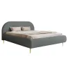 Design Bouclé Polsterbett AVELINE II – modernes Polsterbett