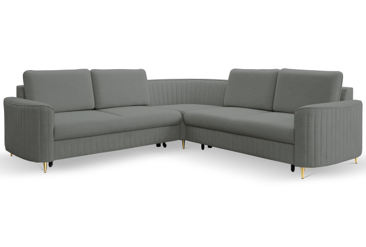 Design Ecksofa LAREN L-Form mit Bettkasten & Schlafen