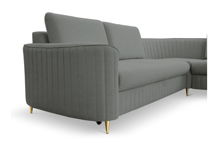Design Ecksofa LAREN L-Form mit Bettkasten & Schlafen