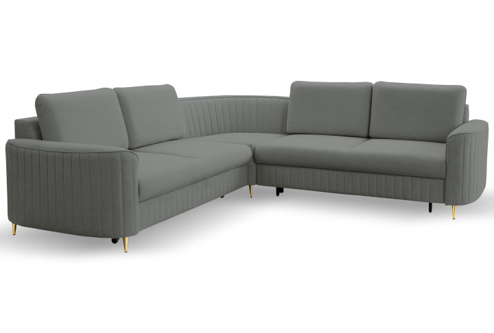 Design Ecksofa LAREN L-Form mit Bettkasten & Schlafen