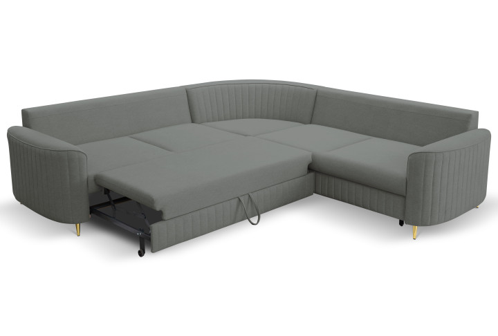 Design Ecksofa LAREN L-Form mit Bettkasten & Schlafen