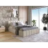 Polsterbett PAROS I Samt – modernes Boxspringbett