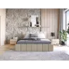 Polsterbett PAROS I Samt – modernes Boxspringbett