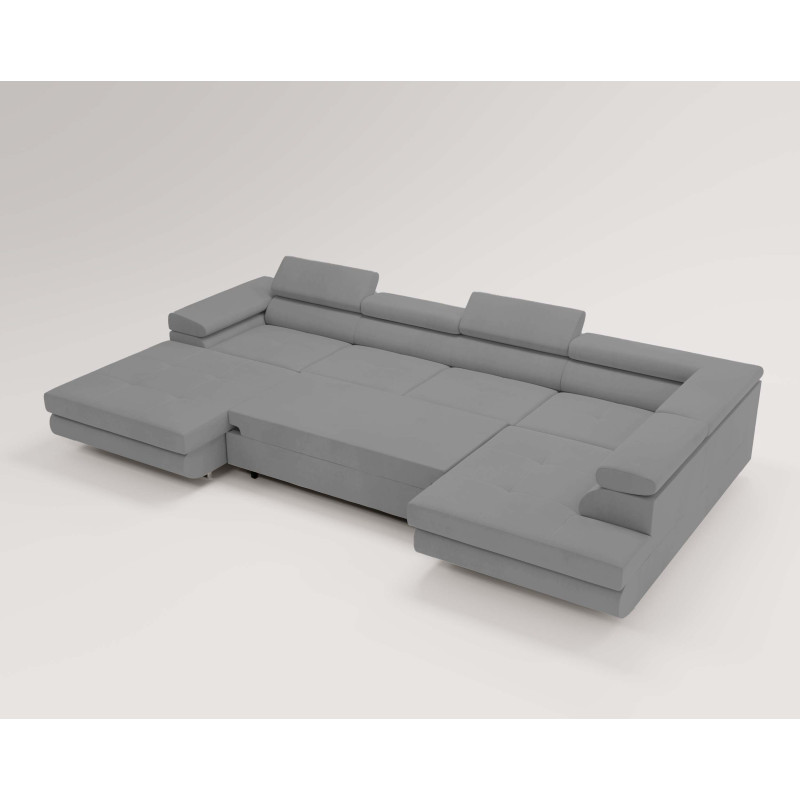 U Sofa mit Schlaffunktion VENUS U - Ecksofa mit Bettkasten | Modernes Eckcouch U-Form