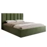 Polsterbett PAROS II Samt modernes Doppelbett 140x200 160x200