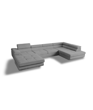 U Sofa mit Schlaffunktion VENUS U - Ecksofa mit Bettkasten | Modernes Eckcouch U-Form