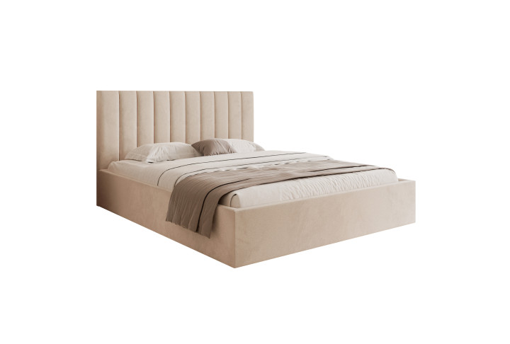 Polsterbett PAROS III Samt Bett 140x200–200x200