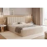 Polsterbett PAROS III Samt Bett 140x200–200x200