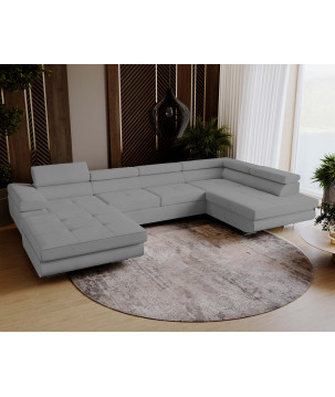 U Sofa mit Schlaffunktion VENUS U - Ecksofa mit Bettkasten | Modernes Eckcouch U-Form