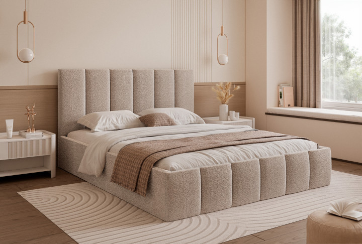 Luxus Polsterbett PAROS V Doppelbett 180x200