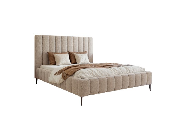 Polsterbett PAROS VI Design-Doppelbett mit Bettkasten