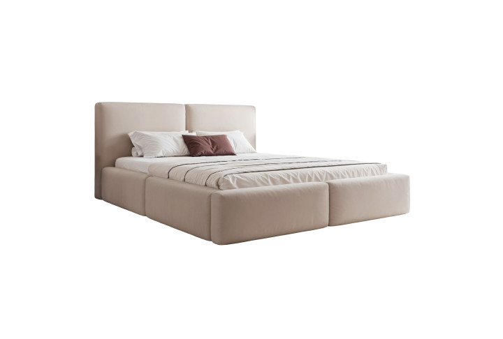 Polsterbett OTTO modernes Design Bett in Bouclé-Optik