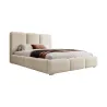 Polsterbett 200x200 & 180x200 VERGRIS – Minimalistisches Design & Hohes Kopfteil