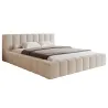 Polsterbett 180x200 & 160x200 mit Bettkasten - MAKIRA Strukturstoff