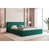 Polsterbett 180x200 Cord Beige - CHRISSI Design Doppelbett | Goldstoff24