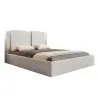 Polsterbett Marmaris | Samt Bett 140x200 bis 200x200 | Beige & Grau