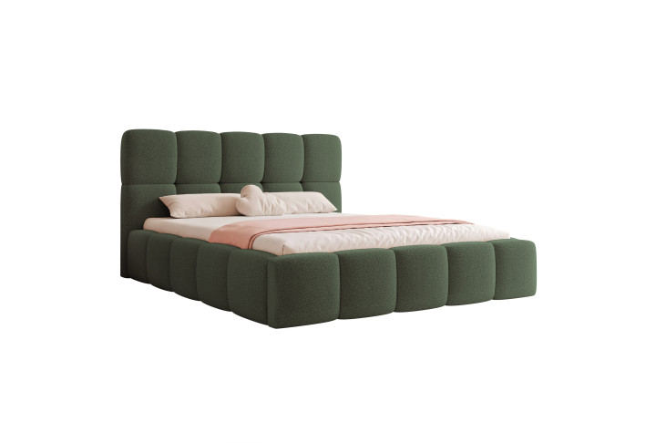 Polsterbett Bouclé CALME – Design Bett 180x200, 160x200