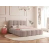 Polsterbett Bouclé CALME – Design Bett 180x200, 160x200