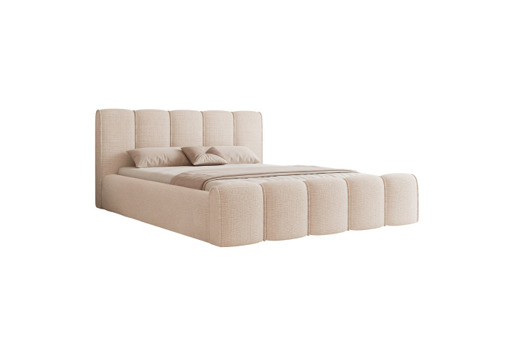 Polsterbett mit Bettkasten LEWIS | Design Doppelbett mit Stauraum