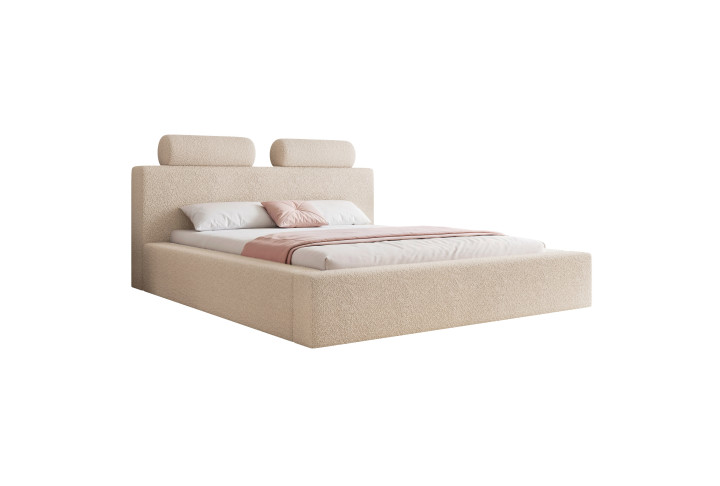 Polsterbett mit Bettkasten 140x200 / 160x200 / 180x200 RULLO | Goldstoff24