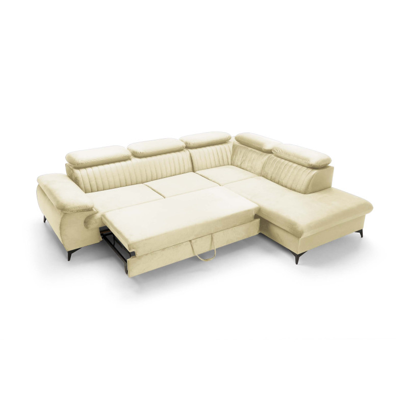 Ecksofa Ving – modernes Ecksofa mit Schlaffunktion und Stauraum