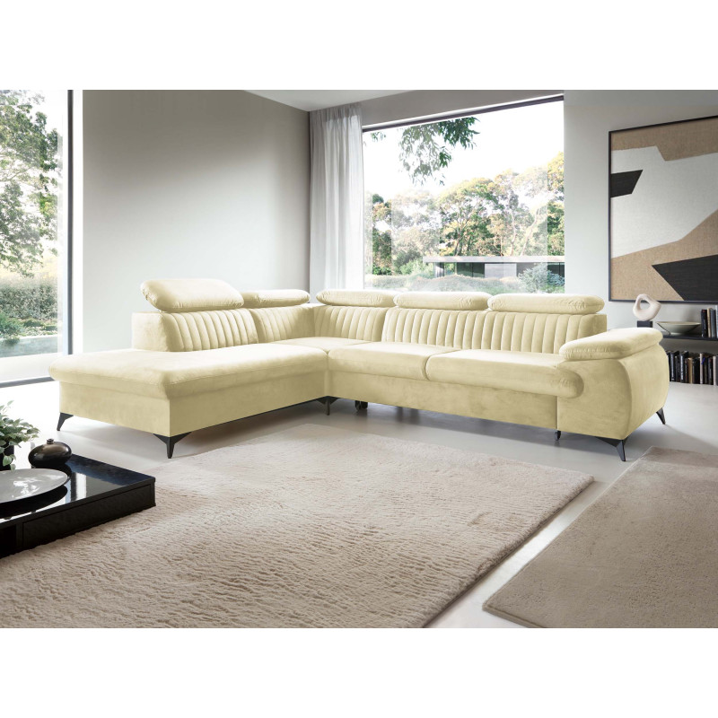 Ecksofa Ving – modernes Ecksofa mit Schlaffunktion und Stauraum