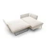 Ecksofa LUNA Cord Beige mit Schlaffunktion | Goldstoff24