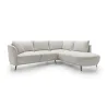 Ecksofa L-Form AURORA Beige mit Schlaffunktion & Bettkasten