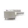 Ecksofa L-Form AURORA Beige mit Schlaffunktion & Bettkasten