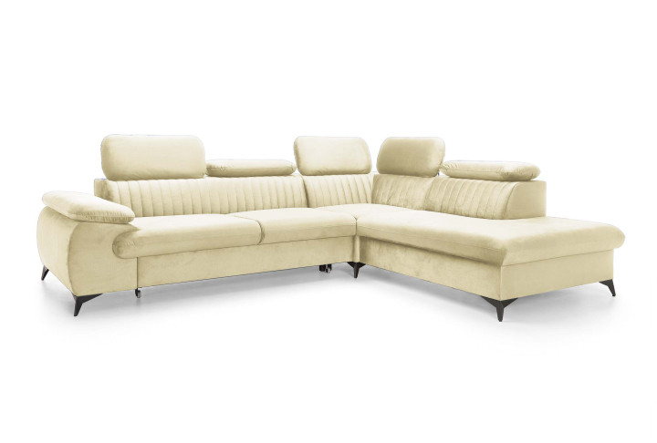 Ecksofa Ving – modernes Ecksofa mit Schlaffunktion und Stauraum