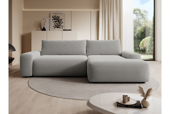 Ecksofa POOL mit Schlaffunktion & Bettkasten | L-Form