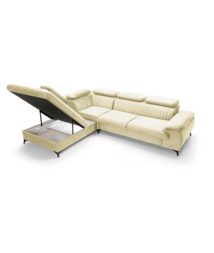 Ecksofa Ving – modernes Ecksofa mit Schlaffunktion und Stauraum