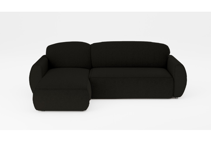 Ecksofa mit Schlaffunktion BERLIN, L-Form Bouclé