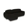 Ecksofa mit Schlaffunktion BERLIN, L-Form Bouclé