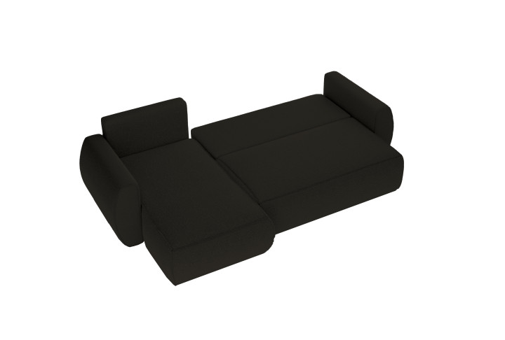 Ecksofa mit Schlaffunktion BERLIN, L-Form Bouclé