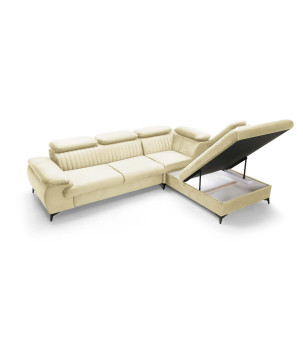 Ecksofa Ving – modernes Ecksofa mit Schlaffunktion und Stauraum