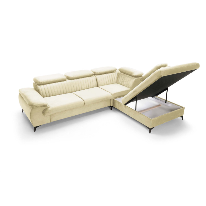 Ecksofa Ving – modernes Ecksofa mit Schlaffunktion und Stauraum