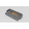Cord-Ecksofa FIGO U-Form mit Schlaffunktion