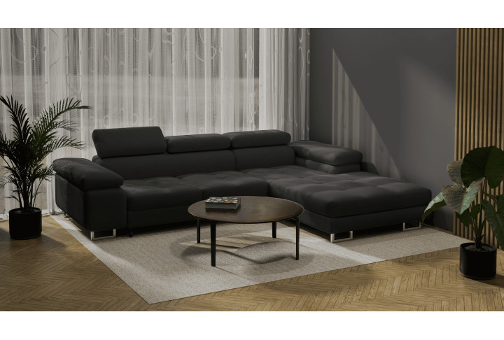 Ecksofa AGNES mit Schlaffunktion & Bettkasten | goldstoff24