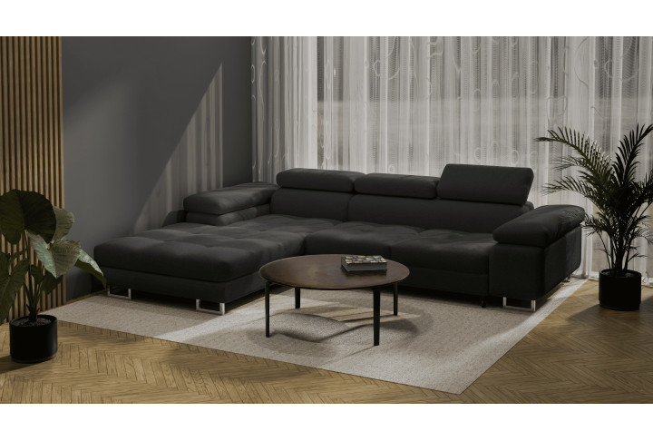 Ecksofa AGNES mit Schlaffunktion & Bettkasten | goldstoff24