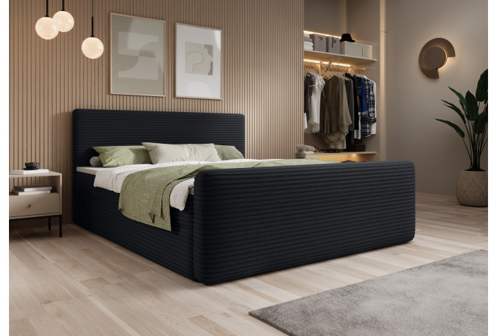 Boxspringbett CRESTO klassisches Bett mit Bettkasten