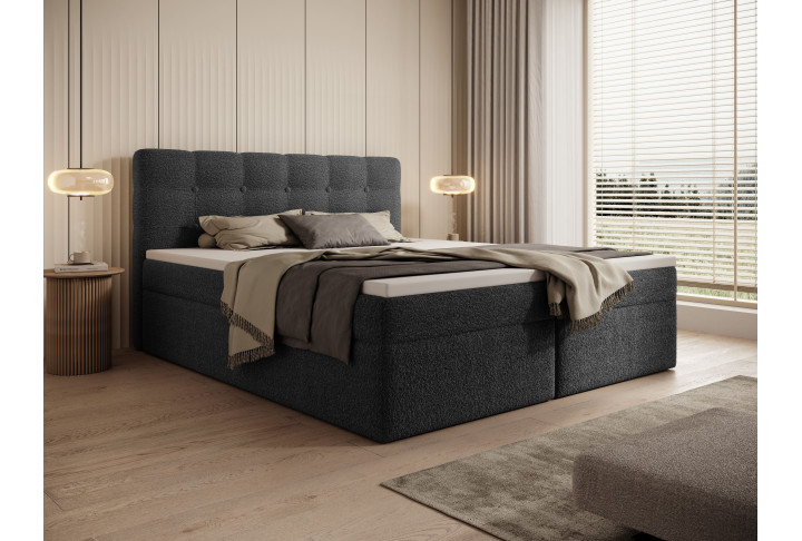Boxspringbett FADO mit Bettkasten & Matratze | goldstoff24