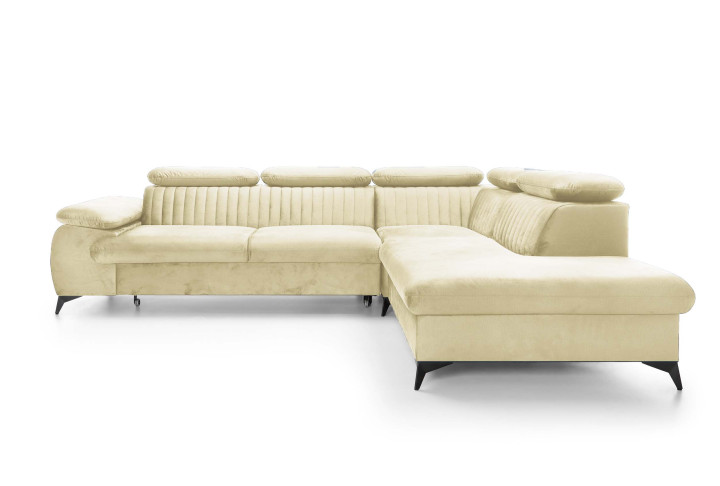 Ecksofa Ving – modernes Ecksofa mit Schlaffunktion und Stauraum