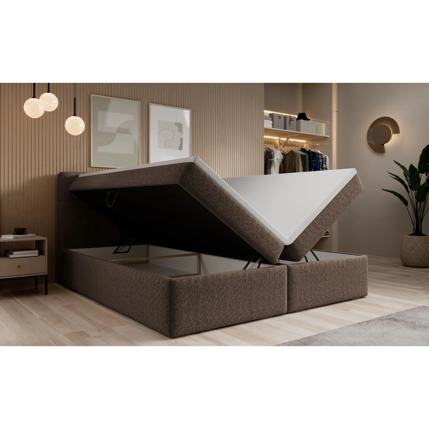 Boxspringbett SERENA BED mit Bettkasten & Matratze