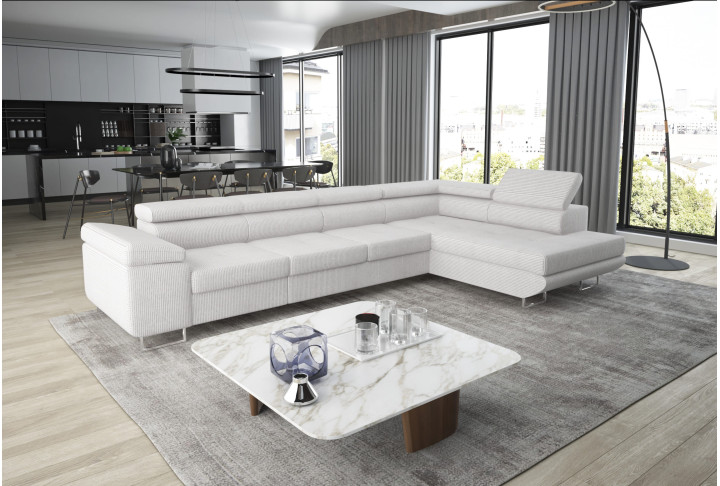 Ecksofa ASTON LONG mit Schlaffunktion & Relax | Goldstoff24