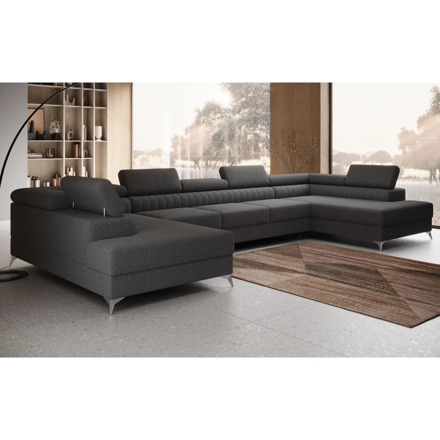 Schlafsofa FERMO mit Bettkasten U-Form Wohnlandschaft